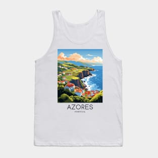 A Pop Art Travel Print of Azores - Portugal Tank Top